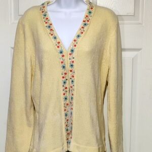 Hearts of palm cardigan